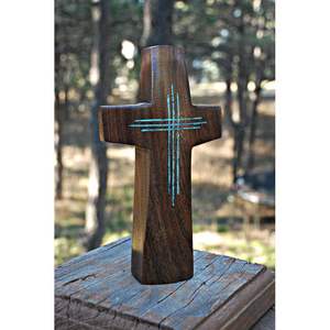 Croix en bois spirituelle chrétienne, article spirituel chrétien, belle plaque en bois - Product Image 6