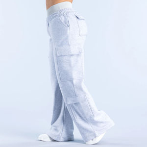 Pantalones Deportivos de Mujer, Ajustados, Cintura Alta, Secado Rápido, Transpirables, 100% Poliéster, para Invierno, con Cordón Ajustable y Frente Plano - Product Image 3