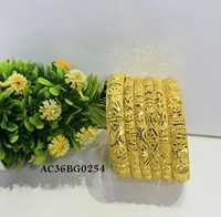 Ensemble de bracelets en laiton plaqué or 18 carats, tendance, gravés de motifs floraux et géométriques, bijoux pour femmes, mariage, fête, festival, logo personnalisé