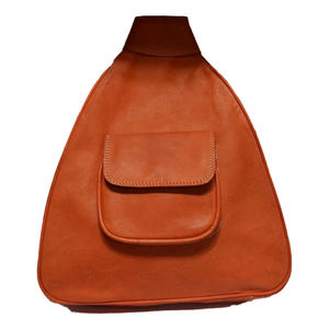 Sac à dos élégant et fonctionnel en cuir de veau brun avec plusieurs compartiments Accessoire de voyage BiyaDina Store - Product Image 1