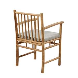 Wholesale Bamboo Garden Chair Natural Outdoor Indoor Seating with Cushion Durable Comfortable Design Furniture OEM ODM - Product Image 4