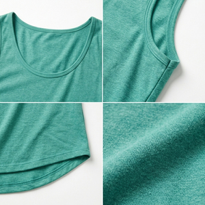 Camiseta sin mangas para gimnasio y fitness, suave, para mujer, con cuello redondo y ajuste holgado. - Product Image 5