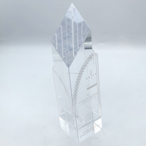 2025 Modern Variety Designed Wholesale High Quality Business Gift Blank Crystal Glass <b>Trophy</b> Acrylic <b>Trophy</b> Award - Product Image 3