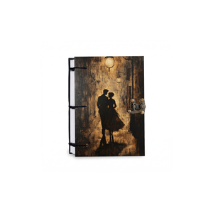 <b>A5</b> Eco Friendly Handmade Paper <b>Notebook</b> 100 Pages Premium Quality Vintage Love Scene Theme | Hard Cover Journal Diary Sketchbook - Product Image 3