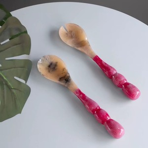 Cuillère de service en résine artisanale de luxe TCE, vaisselle décorative haut de gamme, personnalisable, cadeau pour la maison, la salle à manger, l'hôtel, le café, le restaurant - Product Image 1