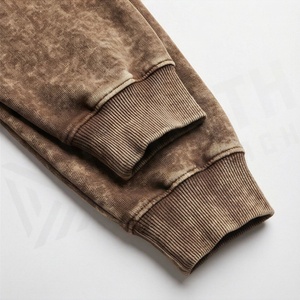 Survêtement d'hiver pour homme en coton 100% de haute qualité, effet délavé, disponible dans toutes les tailles, vêtements de sport imprimés à bas prix. - Product Image 6