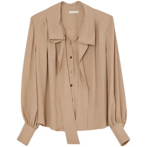 Camisa de Franela para Mujer, Primavera 2026, Estilo Casual, Manga Larga, Cierre de Botones, Tejido de Franela - Product Image 1