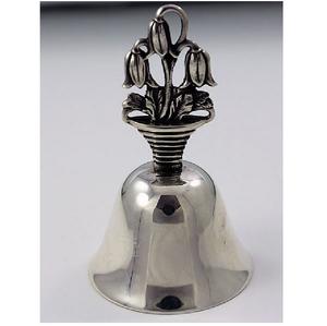 Campana de Metal con Acabado Plateado, Estilo Indio de Alta Calidad, Campanas de Latón para Decoración del Hogar, Jardín, al Mejor Precio - Product Image 1