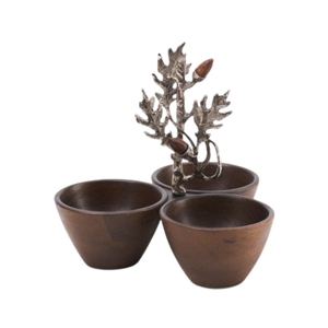 Plateau de service à olives en acier inoxydable de luxe à 3 niveaux, bols décoratifs martelés pour noix et snacks, pour la vaisselle des hôtels de luxe - Product Image 4