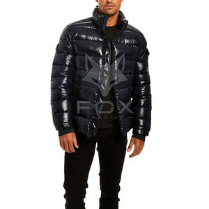<b>Top</b> Selling High Quality Men's Winter <b>Bubble</b> Jacket Canvas Stand Collar Front Custom Design Wholesale Windproof Eco-Friendly - Product Image 5