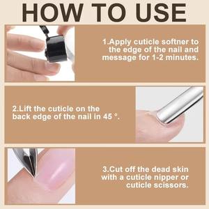 Kit de 4 outils de manucure et pédicure en acier inoxydable : coupe-cuticules, ciseaux, pinces et repousse-cuticules double extrémité pour éliminer les peaux mortes - Product Image 6