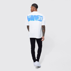 Camiseta Extra Grande de Algodón 100% con Logotipo Personalizado, Diseño y Estampado 3D en Relieve para Hombre - Product Image 2