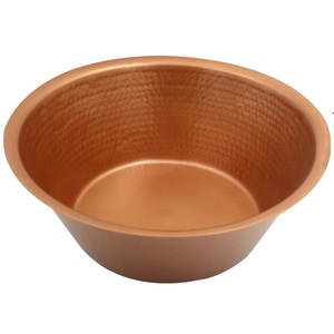 Best Quality Pedicure Bowl Handcrafted Copper Eco-Friendly Foot Spa Bowl for <b>Home</b> Portable Wholesale From India - Product Image 1