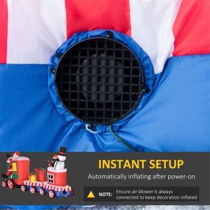 Pupazzo di Neve Gonfiabile Natalizio per Decorazioni Esterne Festive - Product Image 3