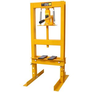 Pressa Idraulica da Banco Regolabile da 6 Tonnellate con Telaio a H e Piano di Lavoro per Uso in Garage - Product Image 5