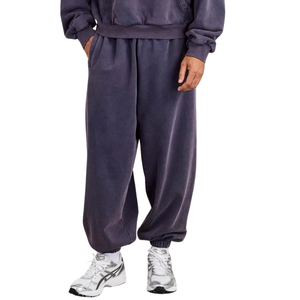 Mens Loose Pullover Hoodie with Kangaroo Pocket and Elastic Cuff Jogger Trousers <b>Two</b> <b>Piece</b> Tracksuit Drawstring Waist <b>Lounge</b> <b>Set</b> - Product Image 4