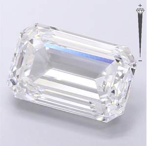 Diamante Cultivado en Laboratorio con Certificación IGI, Corte Esmeralda de 6.30 CT, Color D, Claridad VVS2, CVD LG 770660347, ROYAL GEMS para Joyería - Product Image 3