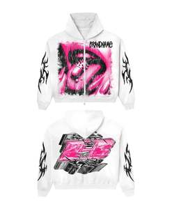 ชุดเซ็ตฮู้ดดี้ดีไซน์เนอร์แบบสวมหัวพิมพ์ลายดิจิทัลปักลาย  ผ้าฝ้าย 100% สำหรับฤดูหนาว สไตล์ลำลอง  แบบยูนิเซ็กซ์  สามารถปรับแต่งได้ - Product Image 2