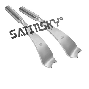 Elevador de cuello femoral de acero inoxidable Amstutz para artroscopia ortopédica instrumentos veterinarios 12,25 ''O/L hoja 50mm cadera - Product Image 1