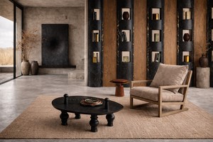Fauteuil de salon de luxe avec coussin en lin |   Fauteuil de détente en bois moderne pour hôtel et maison |   Fauteuil d'appoint minimaliste pour salon - Product Image 3