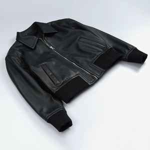 Chaqueta de Invierno para Hombre, Último Modelo, Alta Calidad, Personalizada, de Cuero Genuino, con Cuello Alto, Logotipo Frontal, Impermeable, Transpirable, OEM/ODM - Product Image 5