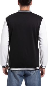 Factory Custom Womens Wool Blend Varsity <b>Jacket</b> White Faux <b>Leather</b> Sleeve Letter Embroidery Chenille Streetwear Letterman <b>Jacket</b> - Product Image 6