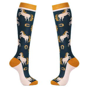 Chaussettes de sport d'équitation personnalisées, design unique, impression sur mesure, meilleure qualité, unisexe. - Product Image 1