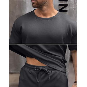 Men 2 Piece <b>Set</b> Manufacturer Cotton T Shirt Cargo Shorts <b>Set</b> Summer Casual Streetwear OEM ODM Bulk Supply - Product Image 5
