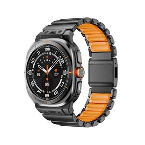 <span class=keywords><strong>Bracelet</strong></span> de montre sport en silicone et acier pour <span class=keywords><strong>Samsung</strong></span> Galaxy Ultra 47mm, respirant, compatible avec les montres connectées d'extérieur - Product Image 1