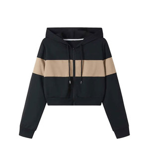 <b>Winter</b> Women's Hooded Crop <b>Top</b> Hoodies-Eco-Friendly Breathable Canvas Casual Wear for <b>Winter</b> Outdoor Activities High Quality - Product Image 1