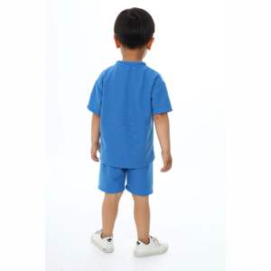 Conjuntos de Camiseta y Pantalones Cortos Casuales con Logotipo Personalizado, Conjuntos de Verano para Niños, Conjuntos Casuales de 2 Piezas para Niñas y Niños - Product Image 3