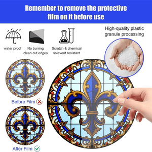 CIFbuy Atrapasueños Acrílico Iridiscente Azul para Ventana, Decoración Festiva para Fiestas, Adorno de Cristal para TikTok y para Temu - Product Image 5