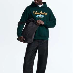 Sweat à capuche de haute qualité, lourd, design personnalisé, coupe ample, en coton, pour l'hiver - Product Image 1