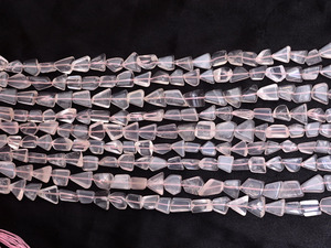 AAA+ Quartz 10mm-14mm Smooth Nuggets Beads Natural Soft <b>Pink</b> Rose Quartz Semiprecious Gemstone Rare Flat Loose Beads For Jewelry - Product Image 1