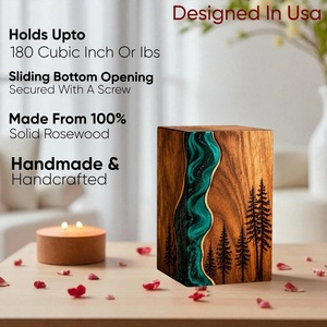 Handmade Rosewood Tree Life Cremation Urn Engraved Memorial <b>Keepsake</b> <b>for</b> Baby Pet Human <b>Ashes</b> Eco-Friendly Durable Medium Size - Product Image 4