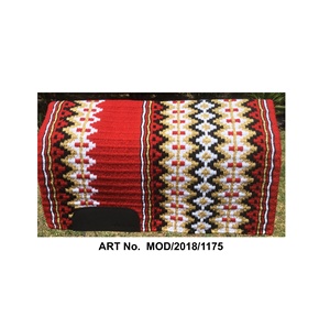 Wholesale Supplier New Zealand <b>Wool</b> Leather 100% <b>Wool</b> Filling WESTERN BLANKETS HOUSE Comfortable Equestrian Saddle Pad for - Product Image 1