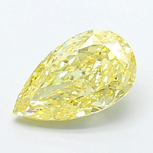 Diamant de laboratoire de luxe, taille poire, 3 carats, jaune vif, qualité supérieure, diamant non monté pour bague de mariage, certifié IGI - Product Image 2