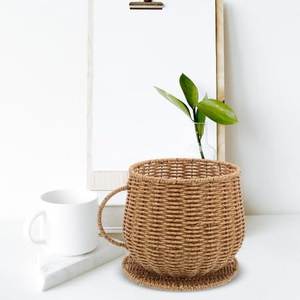 Premium Decorative Rattan <b>Cups</b> And <b>Saucers</b> Set Designed For Restaurants Hotels And Stylish Home Interiors - Product Image 6