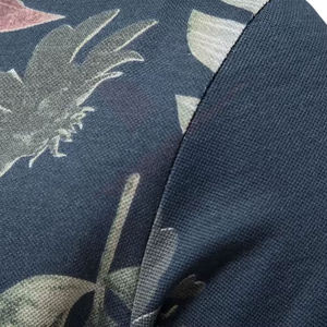 Polo pour homme à motif floral tropical, manches courtes, décontracté, pour l'été, léger, respirant, style golf, tendance - Product Image 3