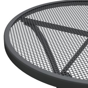 Tavolo Patio antracite Ø23.6 "x28.3" maglia in metallo espanso Set giardino - Product Image 4
