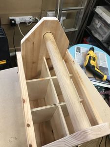 High Demand Wooden Kitchen Cutlery Holder <b>Table</b> Decorative Box Accessory - Product Image 2