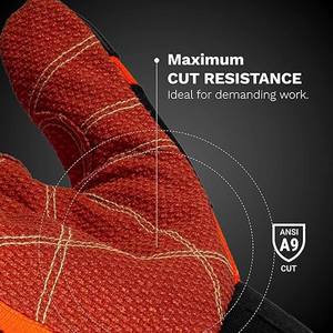 Guantes de Trabajo de Cuero PU de Primera Calidad, con Inyección de TPR para Mayor Durabilidad, Protección para Manos de Trabajo Pesado, Resistentes a Cortes e Impactos - Product Image 4