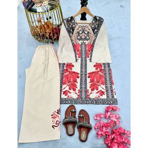 Conjunto de Ropa de Fiesta de Diseñador con Cintura Natural y Estampado Digital - Product Image 1
