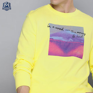 เสื้อสเวตเชิ้ตผ้าคอตตอนผสมขายดีที่สุด สกรีนโลโก้ได้ แขนยาว ผู้ชาย สีตามสั่ง ทรงเข้ารูป - Product Image 4