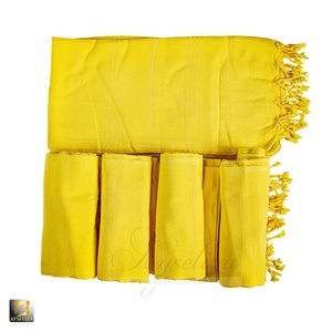 Serviette de plage en coton turc de qualité supérieure Peshtemal fabriquée en turquie sans sable absorbant luxe Fouta Sarong dissimulation tour de hammam durable - Product Image 6