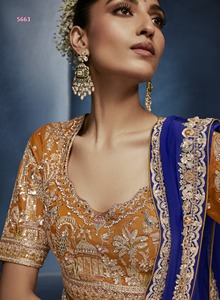 Designer Beautiful Fancy <b>Tissue</b> silk Moti, Cut Dana, Beads, Sequin, Stone, Zardozi Work <b>Wedding</b> Wear Saree, Party Wear - Product Image 4