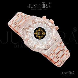 Venta Directa de Fábrica: Elegante Reloj de Cuarzo con Diamantes de Moissanita y Acero Inoxidable para Hombre, Diseño Delgado con Cristales Decorativos, Lujoso e Impermeable - Product Image 4