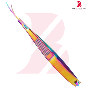 Tijeras de acero inoxidable con resorte para recortar plantas acuáticas, para mantenimiento de acuarios, con punta curva, tijeras de belleza con resorte - Product Image 2