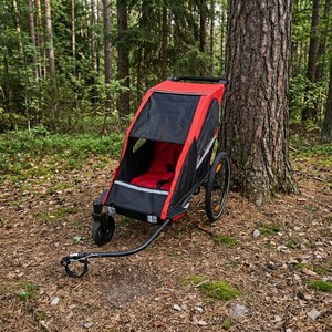 TC-2024S Poussette de jogging et remorque bébé 3-en-1 avec cadre en aluminium – Compagnon idéal pour les sorties, les balades à vélo et autres aventures - Product Image 3
