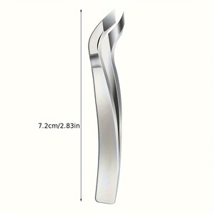 Mini coupe-cuticules 15 mm à mâchoires biseautées et large ouverture pour un nettoyage en douceur des cuticules, lame courbée, pointe arrondie, outil durable pour les ongles - Product Image 5